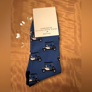 NWT = Golf Socks. Great gift. 80% Cotton 15% Acrylic 5% Spandex. Great Gift.